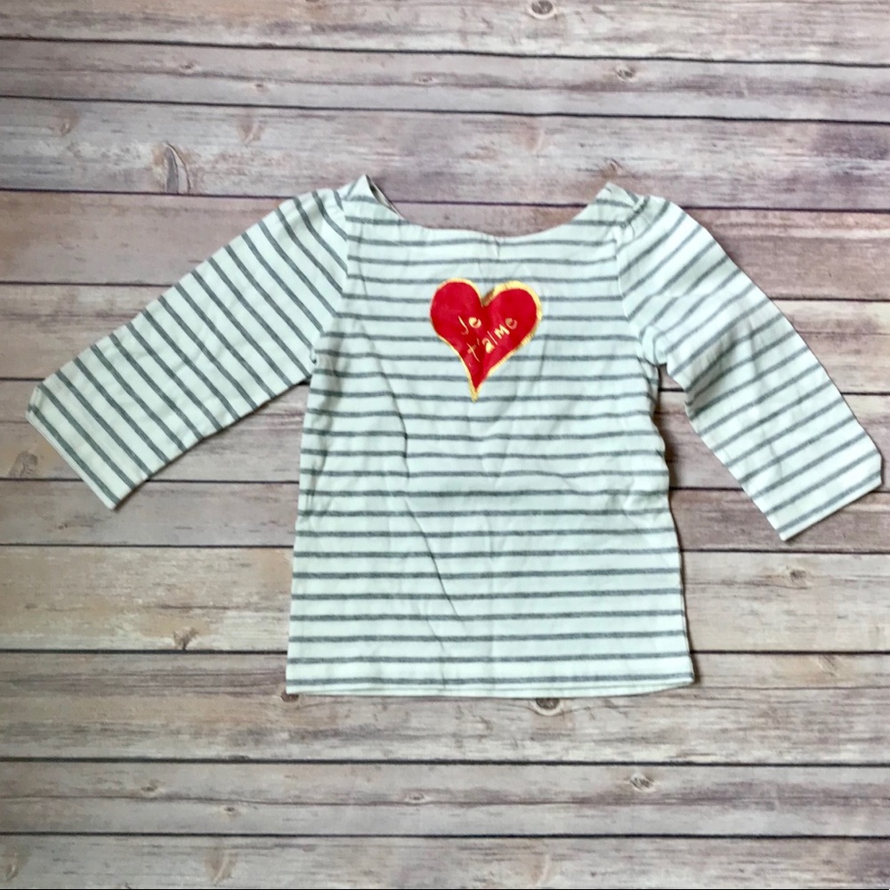 Janie & Jack Je T’aine Long Sleeve Shirt